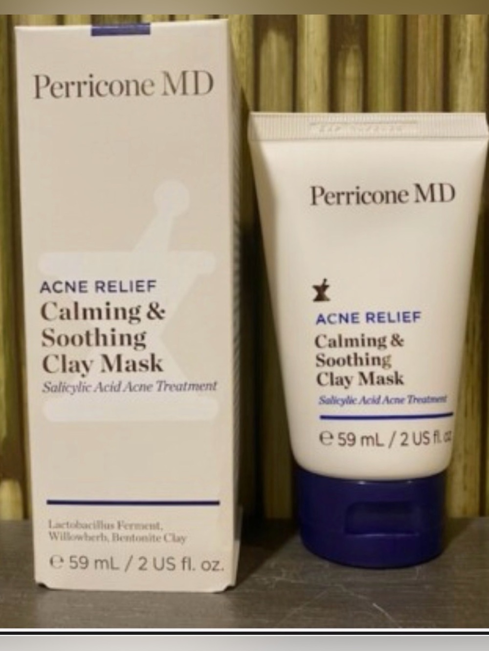 New Perricone MD Calming & Soothing Clay Mask - White and Blue